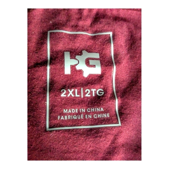 T-shirt. 2XL. Burgundy. "I Work With A Bunch Of Tools". Harvest Garden. NWT. - Picture 5 of 8